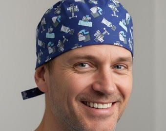 Robotic Surgery Purple Scrub Cap