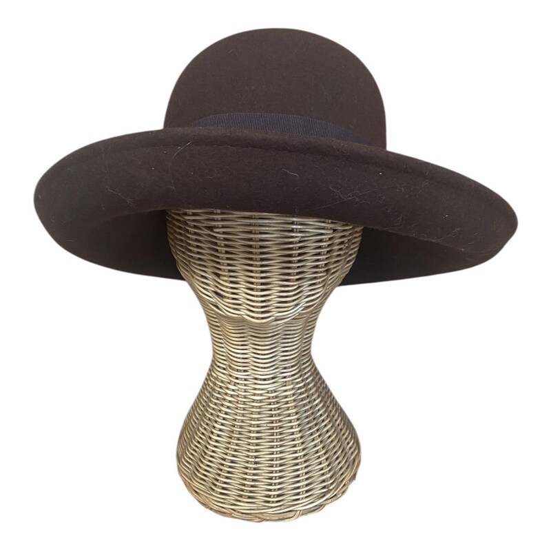 Felt Roll Brim Hat - Etsy