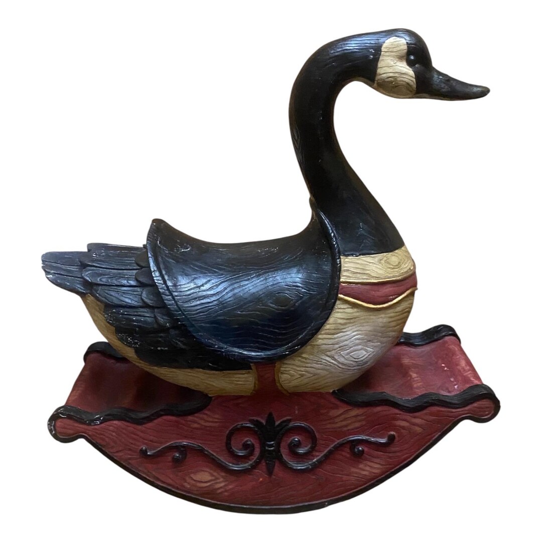 Vintage Canadian Goose Folk Art Rocking Chair by Jaimy Cottage Core ...