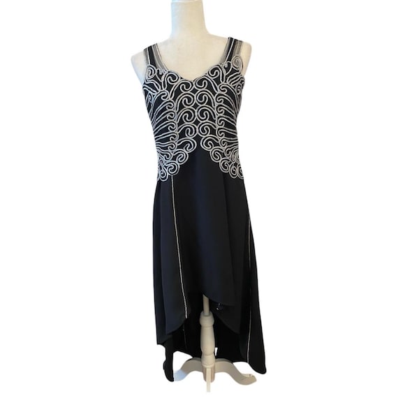 marina v neck embroidered dress Embroidered Marina Collar Dress main image 1