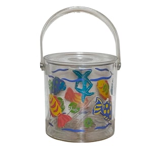 Vintage Fish Beach Theme Acrylic Ice Bucket