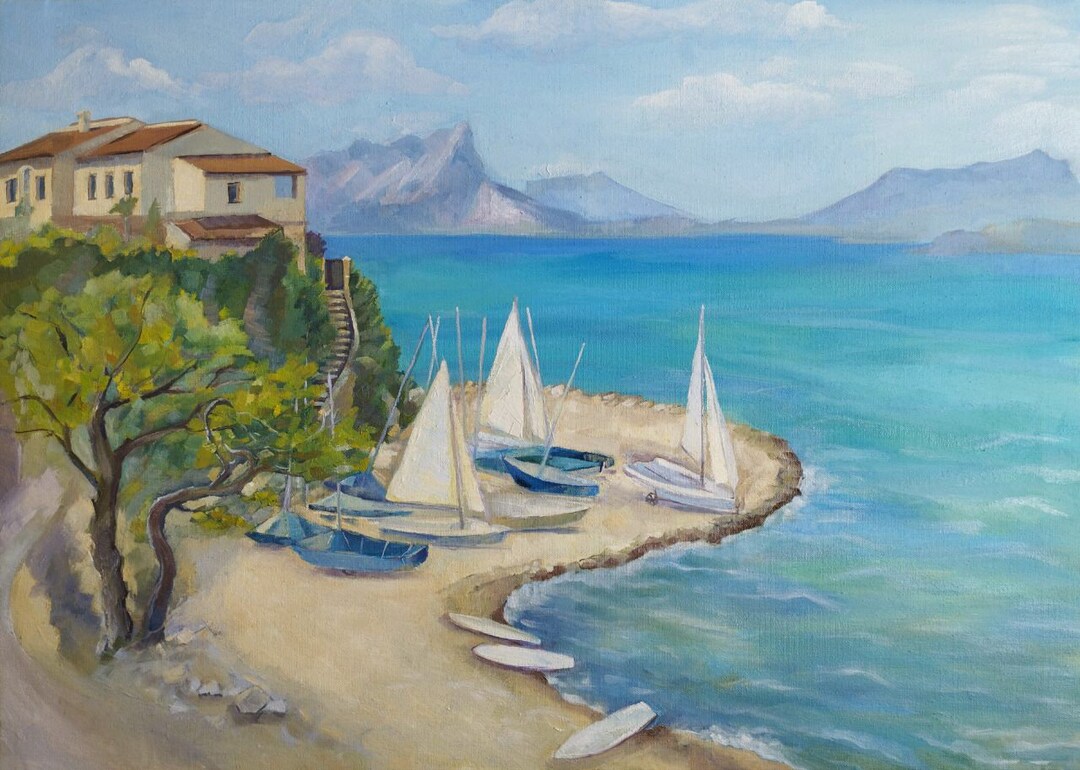 Original painting, Oil on canvas, 30x30cm, Las Palmas 45