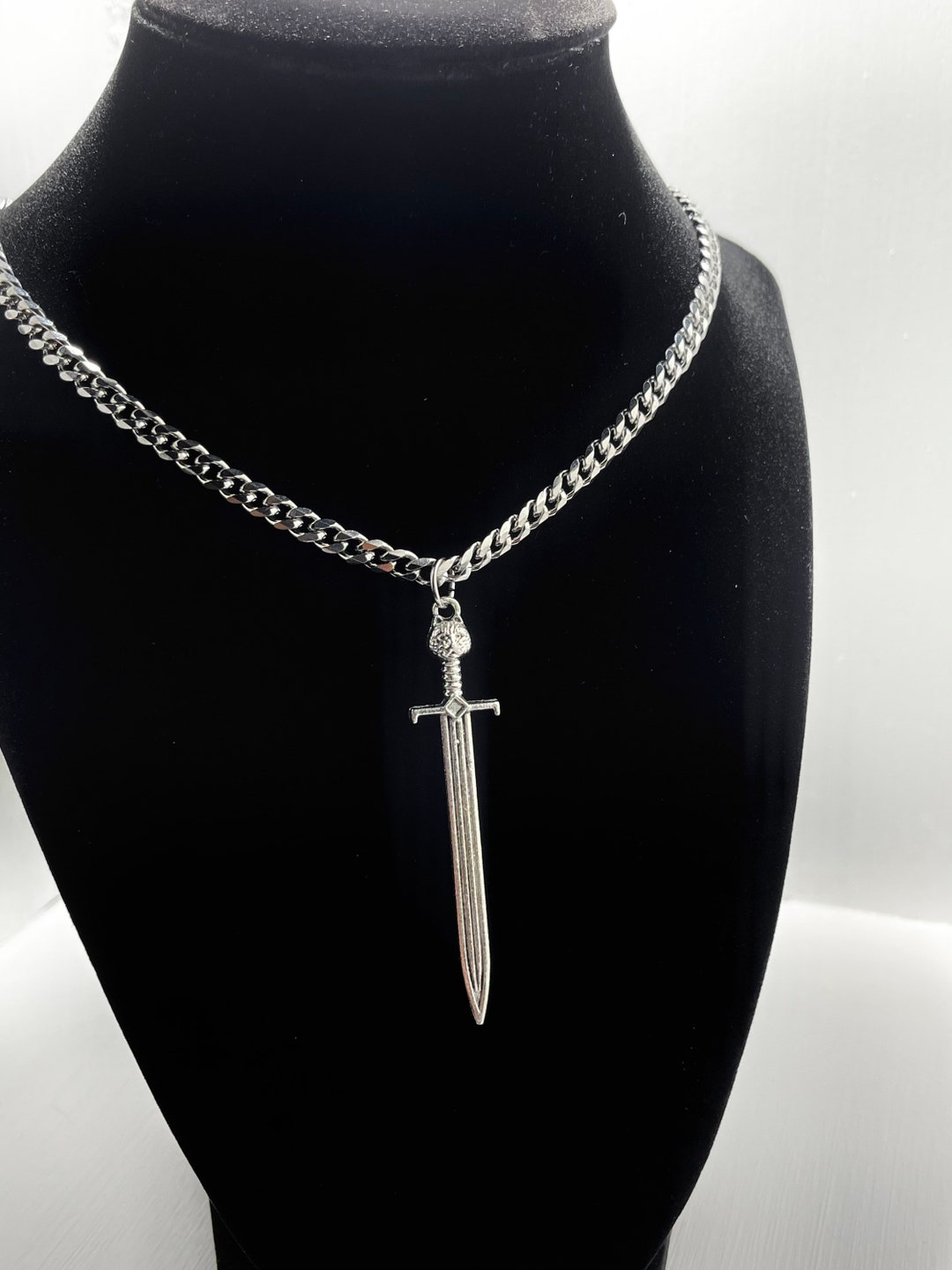 Stainless Steel Sword Necklace / Dagger Necklace / Nontarnish Jewelry