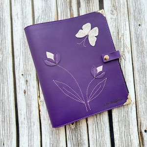 Personalized JW Leather Folder, Ministry organizer, Tract Holder, Jehovah&#39;s Witnesses, Pioneer Baptism Gift, Convention Sister gift