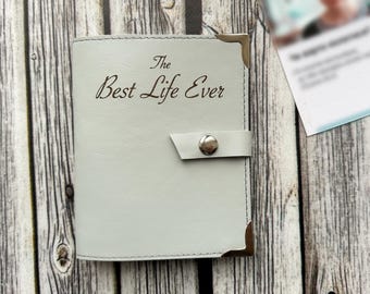 NEW Leather Tract Holder, JW Ministry Organizer Folder, Best Life Ever, Jehovah's Witnesses gift