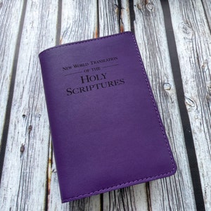 NWT Leather Bible Cover, JW Bible Cover, Jehovah Witness gift, JW gift for sister, baptism gift, pioneer gift, elderds gift