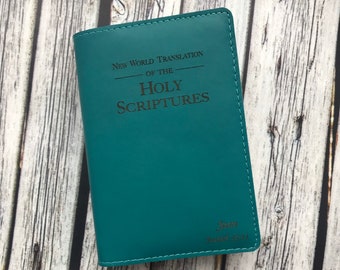 NWT Leather Bible Cover, JW Bible Cover, Jehovah Witness gift, JW gift for sister, baptism gift, pioneer gift, elderds gift