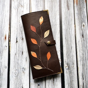 Leather Tract Holder, JW Brown Folder, Jehovah's Witnesses, Ministry organizer, Baptism Gift, Pioneer Gift, Convention Gift, Gift for Sister