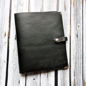 JW Leather Black Folder Silver Logo Tract Holder Meeting Invitation Holder Jehovah&#39;s Witnesses Ministry organizer Pioneer gift Baptism gift