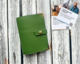 NEW Leather Tract Holder, Green JW Ministry Organizer Folder, Jehovah's Witnesses gift