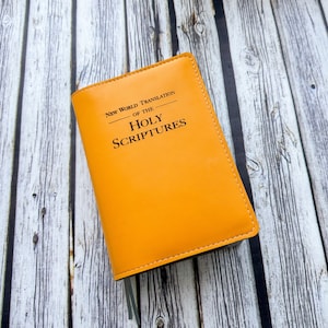 NWT Leather Bible Cover, JW Bible Cover, Jehovah Witness gift, JW gift for sister, baptism gift, pioneer gift, elderds gift