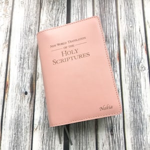 NWT Leather Bible Cover, JW Bible Cover, Jehovah Witness gift, JW gift for sister, baptism gift, pioneer gift, elderds gift
