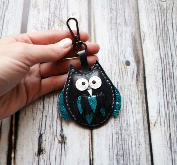 Owl Purse Keyring Bag Charm & Handmade Giftbag -  Israel