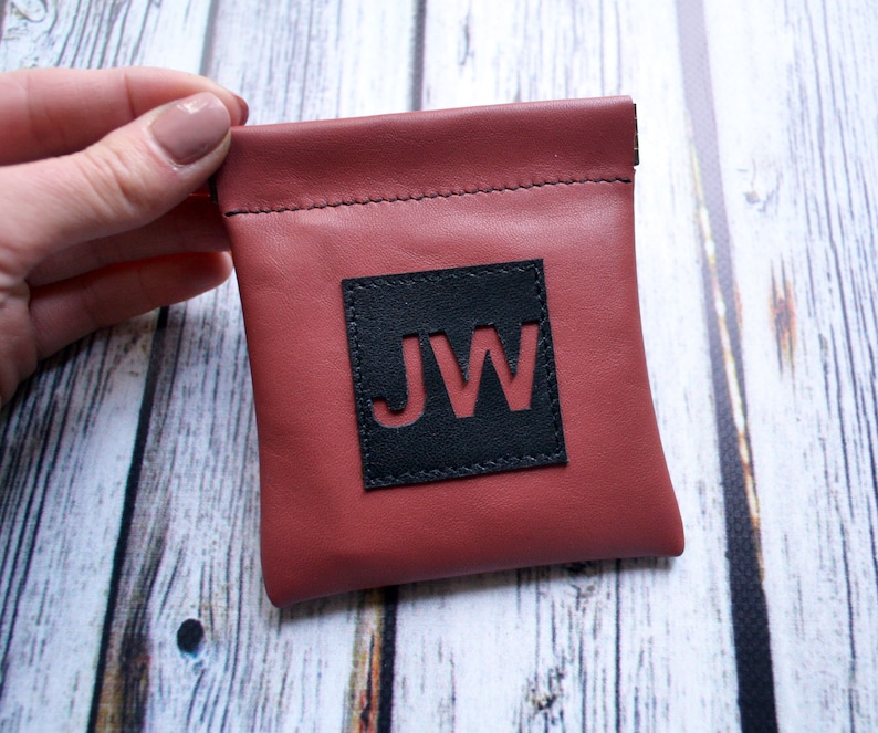 JW Leather Business card wallet Flex frame pouch earbuds holder Card soft headphone case JW gift Jehovah Witnesses pioneer kids gift service