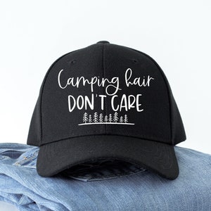 Camping Hair Don't Care SVG - Funny Camping SVG, Camp Life SVG, Camping Quote Cut archivos