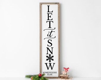 Download Let It Snow Vertical Svg Etsy