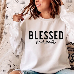 Blessed Mama SVG Mom Quote Svg, Mama Svg, - Etsy