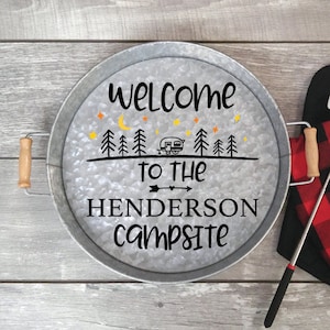Customizable Family Campsite Sign - Welcome To The (Name) Campsite