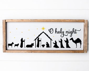 Nativity Scene SVG - O Holy Night SVG