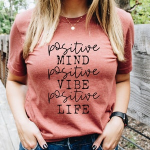 Esprit positif. Ambiance positive. Positive Life SVG - Svg motivationnel, svg inspirant, svg santé mentale