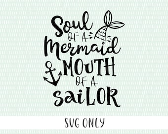 Mermaid Quote Svg Etsy