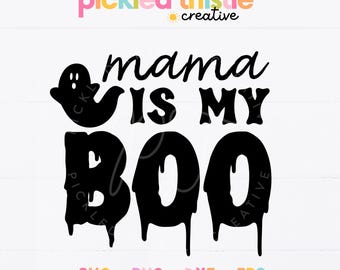 Lot effrayant Halloween SVG : Mama is my huer, des bonbons ou un sortilège (téléchargement numérique)