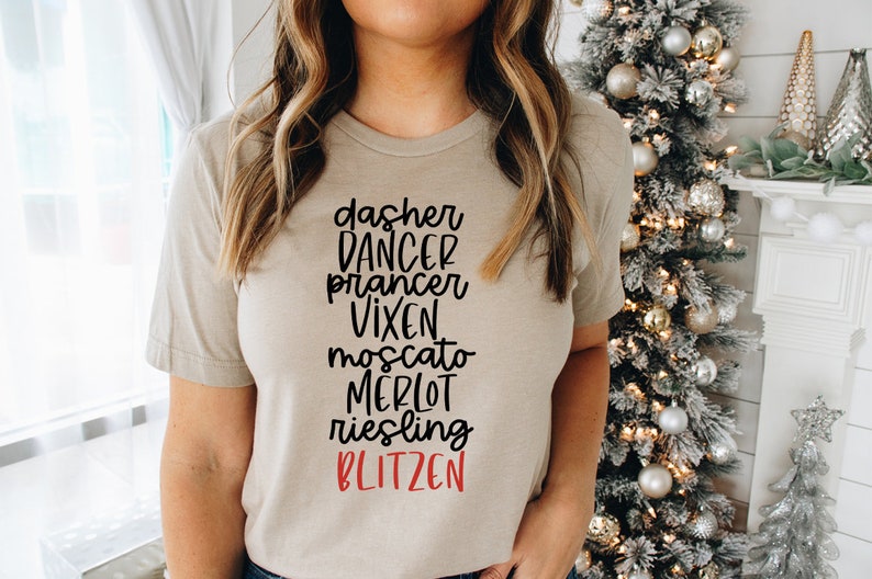 Download Funny Christmas SVG Dasher Dancer Prancer Vixen Moscato | Etsy