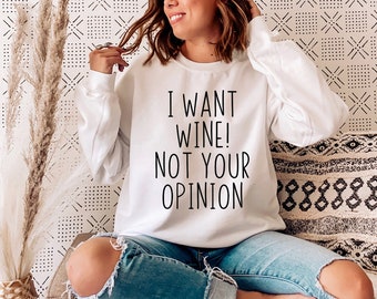 Wine Not Opinion SVG: Funny Wine Saying (Digital Download)