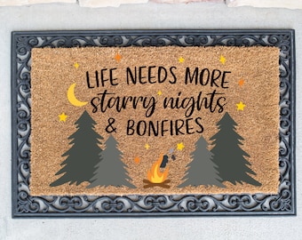 Camping SVG - Life Needs More Starry Nights and Bonfires