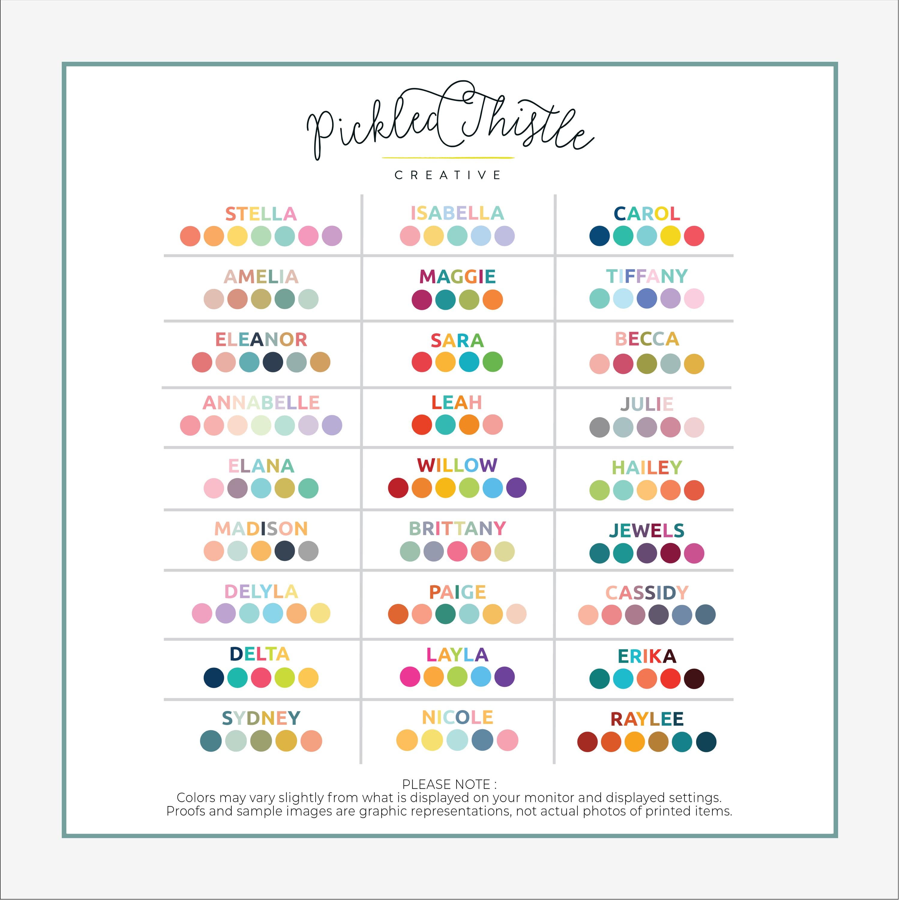 Custom Girl Name SVG PNG | Personalized Pastel Name Design | Trendy ...
