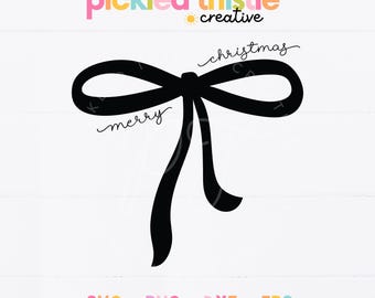 Merry Christmas Coquette SVG - Holiday Cut File, Christmas Shirt Design PNG