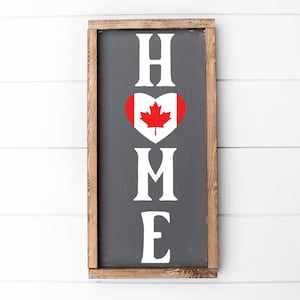 Canadian Home Sign SVG: Maple Leaf Welcome Decor (Digital Download)