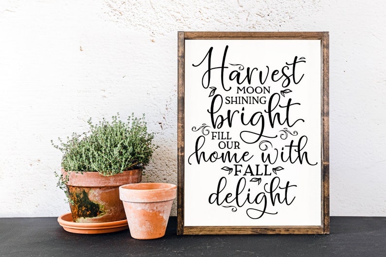 Whether you're hosting a Thanksgiving gathering or simply want to spruce up your interior, this Harvest Fall Decor SVG is sure to add a warm and inviting ambiance to any room.