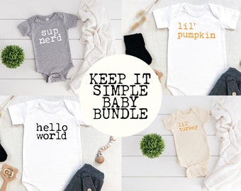 Baby Onesie SVG Bundle: Simple Designs (Digital Download)