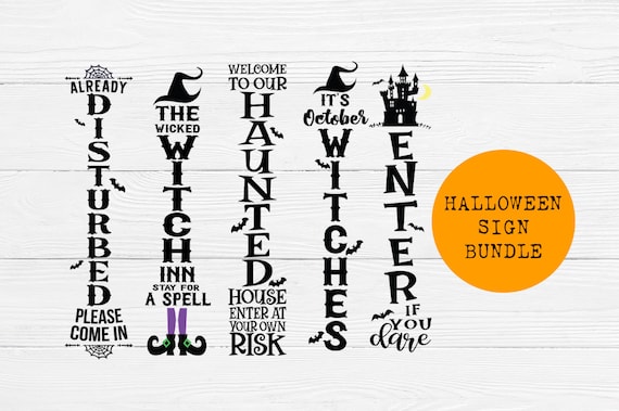 Download Halloween Svg Bundle Halloween Front Porch Sign Bundle Etsy