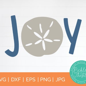 Coastal Christmas SVG - Joy svg - Starfish svg, Christmas svg, Beach svg