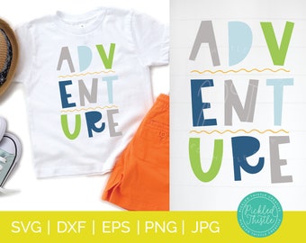Adventure SVG: Kids T-Shirt Design, Camping, Summer (Digital Download)