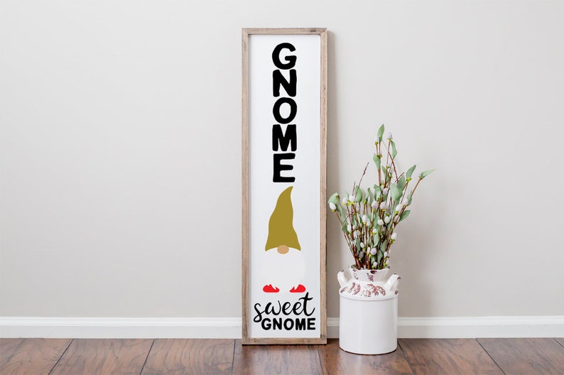 Download Gnome Sweet Gnome Front Porch Sign SVG Spring Front Porch ...