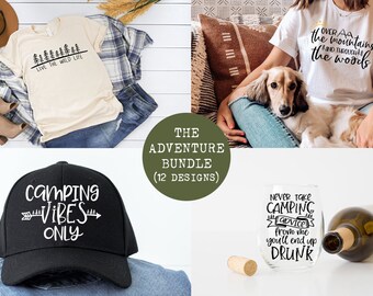 Adventure Camping SVG Bundle: Outdoors Designs (Digital Download)