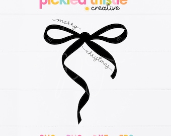 Merry Christmas Coquette SVG - Holiday Cut File, Christmas Shirt Design PNG