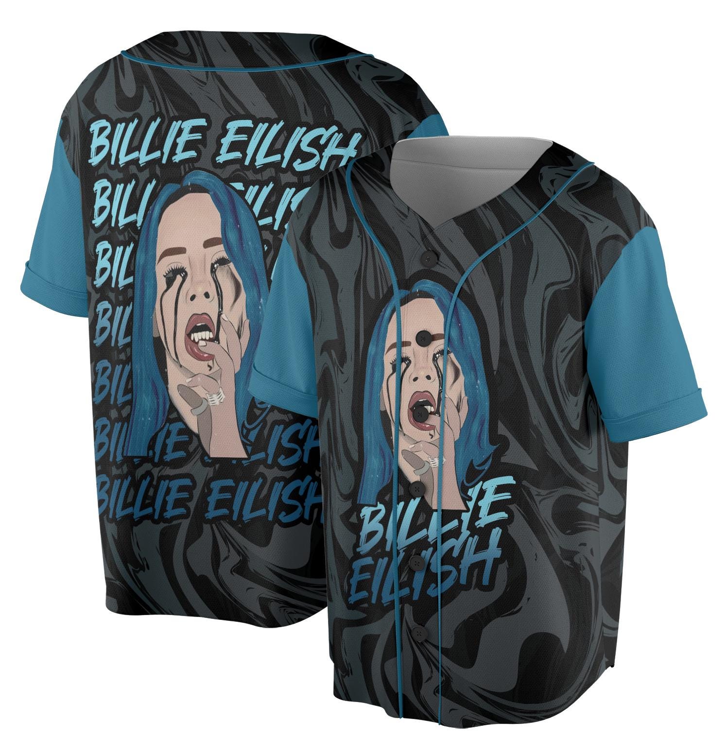Billie Eilish Baseball Jersey - Etsy