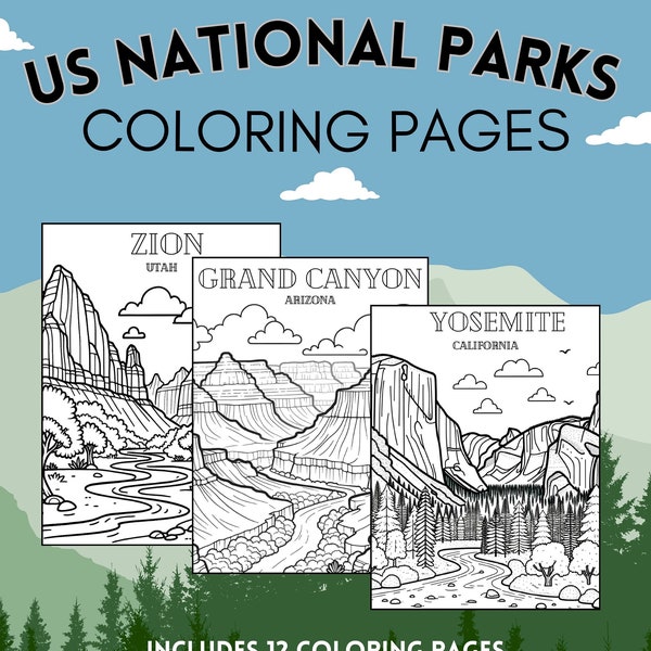 Us National Parks Coloring Pages - Il 600x600.5680586394 Pfb9 