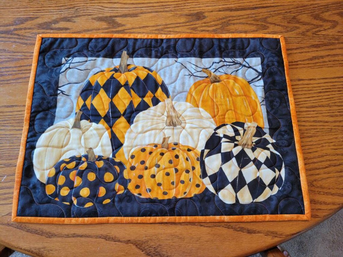 Pumpkin Placemats 13x18 Etsy