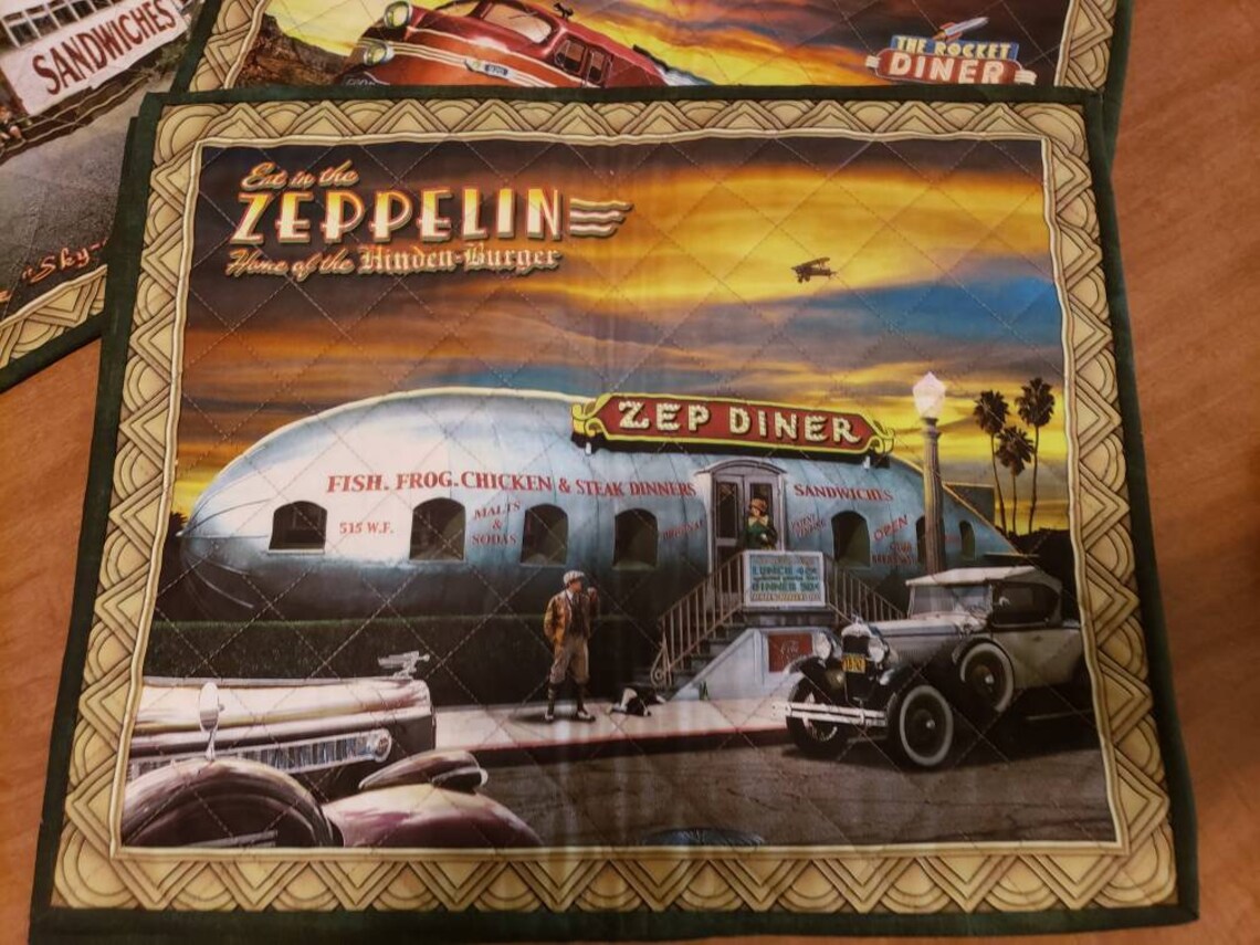 Diner Placemats 17 1/2 X 14 1/2 Etsy