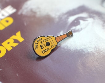 Woody Guthrie Guitar Pin