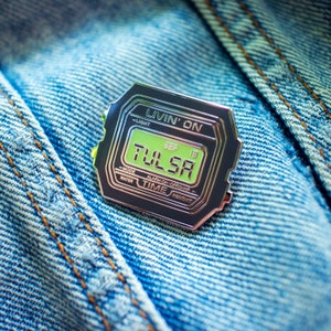 Tulsa Timex Pin (Glow in the Dark)