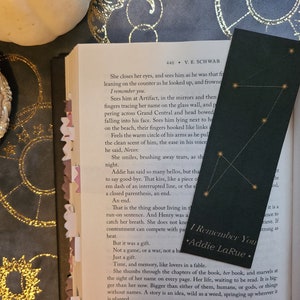Invisible Life of Addie LaRue Quote Bookmark  -  “I Remember You.”