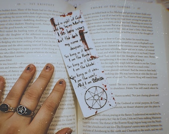 Empire of the Vampire Inspired Bookmark - Silversaint Oath