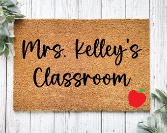 Custom Teacher Doormat | Teacher Doormat | Classroom Decor | Teacher Appreciation Gifts | Back To School | Classroom Welcome Mat | Teacher