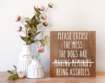Funny Dog Sign | Dog Hair Sign | Farmhouse Dog Decor | Dog Decor | Dog Lover Gift | Farmhouse Sign | Dog Mom Gift | Christmas Gifts